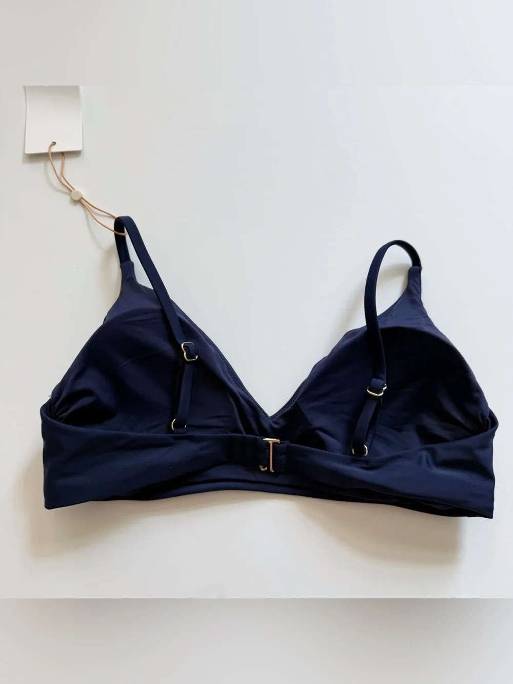 Quince Italian V-Neck Bikini Top M Medium NWT